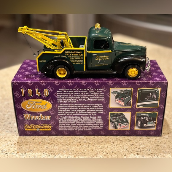 ERTL HEMMINGS MOTOR NEWS 1940 FORD TOW TRUCK WRECKER Weaver Crane DIECAST 1:25 - Picture 15 of 15